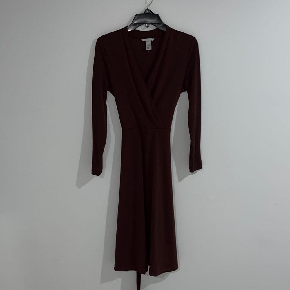 longsleeve brown dress
